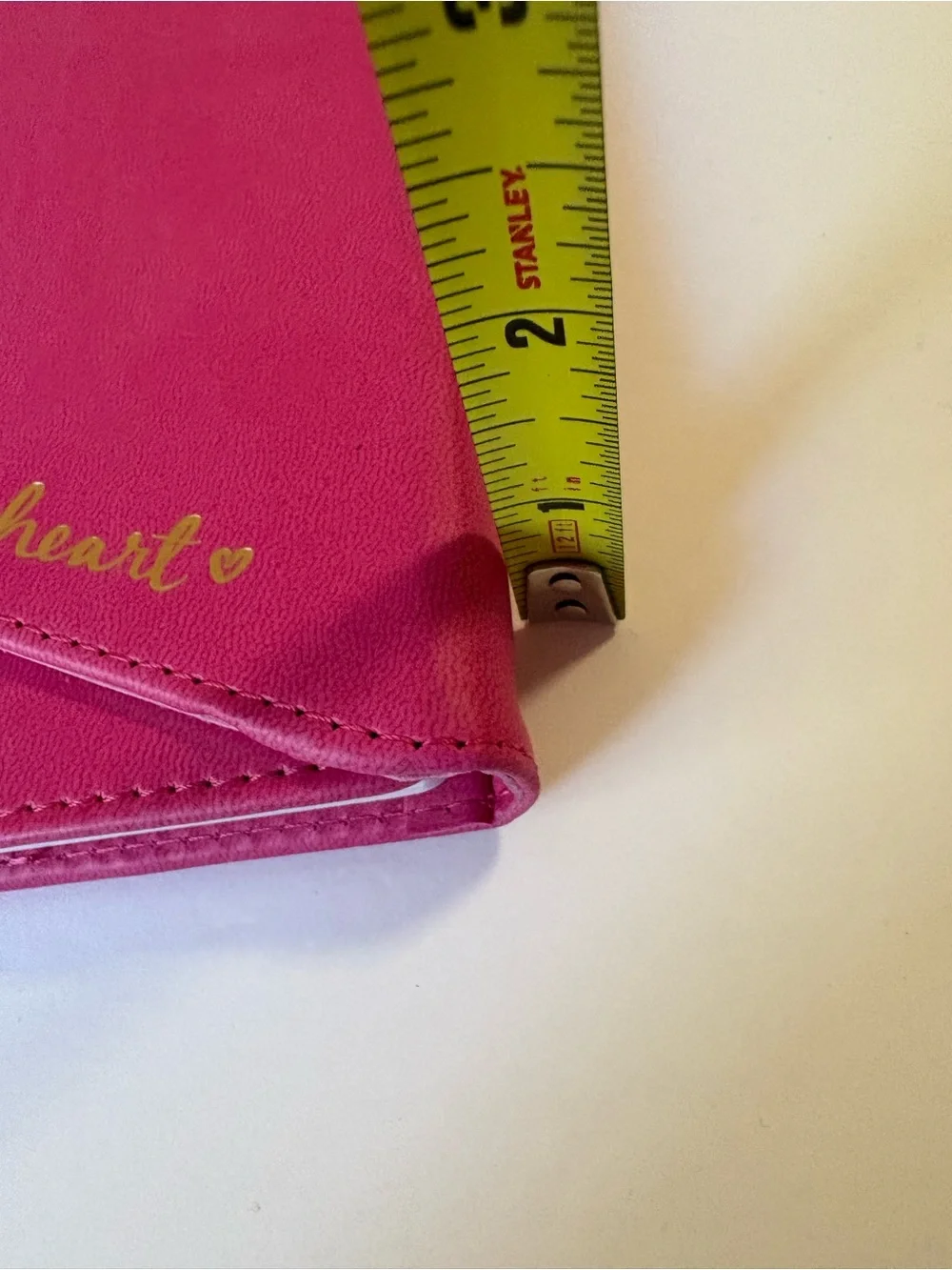 Dayna Lee Pink Heart Accent Notebook with magnetic closure